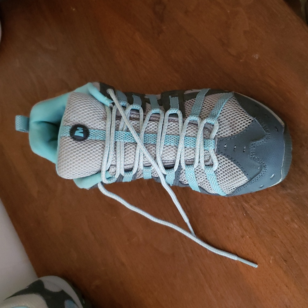 Merrell Mykos Aquatic Women's Athletic Shoes in Gray and Light Blue EUC - Picture 2 of 11
